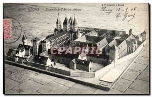 Cluny - Set It & # 39Ancien Abbey - Old Postcard