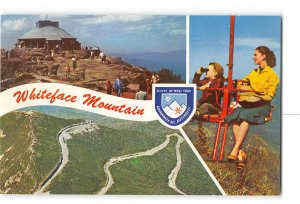 Adirondacks Mountains New York NY Vintage Postcard Whiteface Mountain Recreation