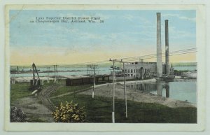 C.1900-10 Lake Superior District Power Plant Ashland, WI Vintage Postcard F77 