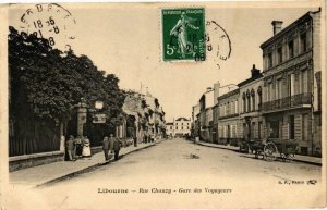 CPA LIBOURNE-Rue Chanzy - Gare des Voyageurs (176632)