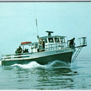 c1960s Boothbay Harbor, ME Mystery Ship Fishing Boat Pollock Haddock PC Vtg A240