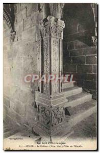 Old Postcard Assier Pillar of Chateau & # 39escalier