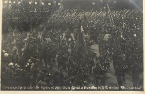 Glorious entry of the Royal Family and Allied troops into Brussels Belgium 1918