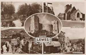 Sussex Postcard - Views of Lewes RS23491