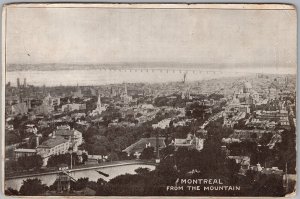 Montreal From The Mountain Postcard Illustrated Series 1 No.15 1910s H82