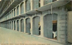 Bakers Row State Penitentiary Columbus Ohio C-1910 Postcard Haenlein 20-441