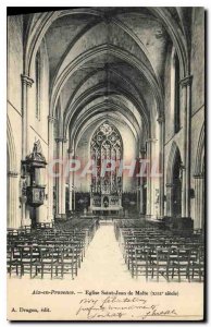 Old Postcard Aix en Provence Church St. John of Malta XIII century