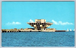 St Petersburg Municipal Pier, Florida FL, Vintage Chrome Postcard