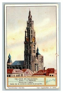 Vintage Liebig Trade Card - French- 5 of  Churches of Belgium Set - Missing #6