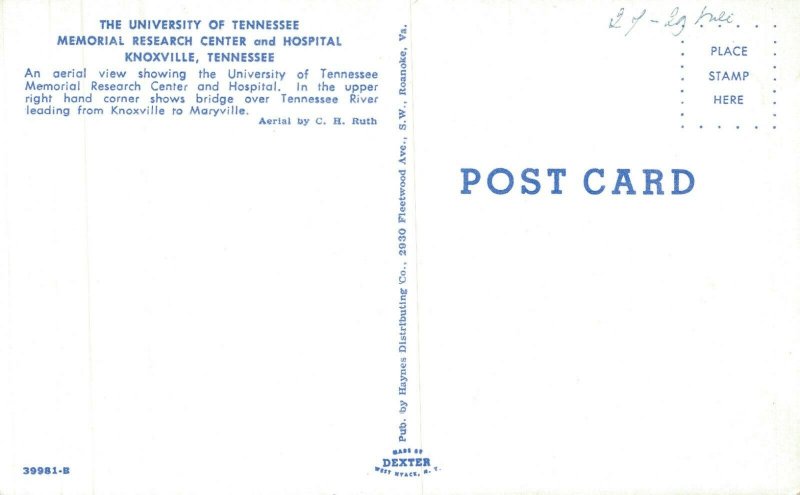 USA Knoxville University of Tennessee Memorial Research Center & Hospital 05.76