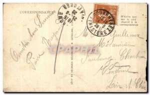 Old Postcard Douarnenez Rice Beach A cave