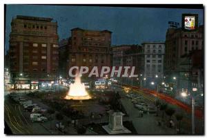 Postcard Modern Santander Plaza del Generaliaimo of Generalfelmo Place