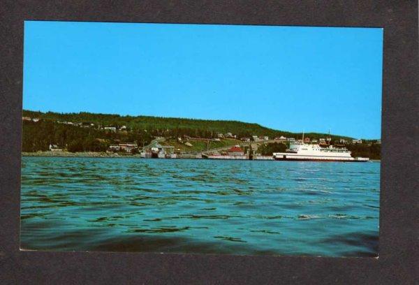 PQ Ferry Trans St Laura St. Simeon Postcard Carte Postale Quebec Canada