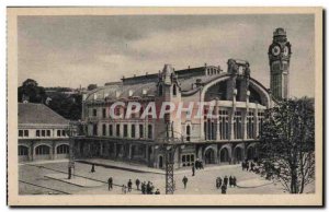 Rouen Old Postcard New Street Station Green