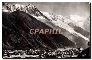 Old Postcard Chamonix to Aiguille du Plan Aiguille du Gouter
