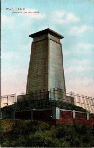 VINTAGE POSTCARD THE HANOVERIAN MEMORIAL AT WATERLOO BELGIUM c. 1910