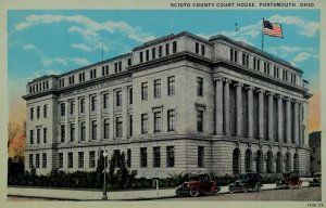 Scioto County Court House, Portsmouth, Ohio Vintage Postcard P58