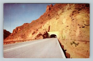 Superior AZ-Arizona, Queen Creek Tunnel, Scenic Mountain View, Chrome Postcard
