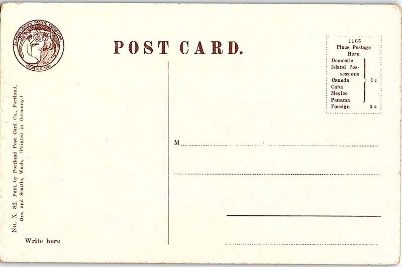 Postcard BUILDING SCENE Seattle Washington WA AJ1607