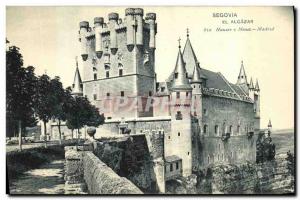 Old Postcard Segovia El Alcazar