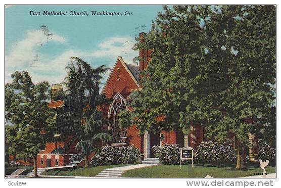 First Methodist Church, Washington, Georgia, PU-1953