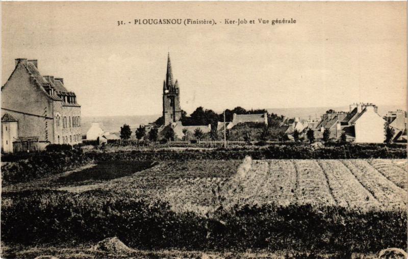 CPA PLOUGASNOU (Finistere) - Ker-Job et vue générale (252968)