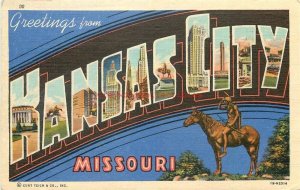 MO, Kansas City, Missouri, Large Letter, Curteicht No. 1B- H2514