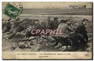 Old Postcard Justice Ending terror & # 39A The tragedy of Choisy le Roi The s...