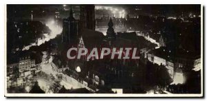 Postcard Modern Antwerp Night view of the Cathedral and the Scheldt