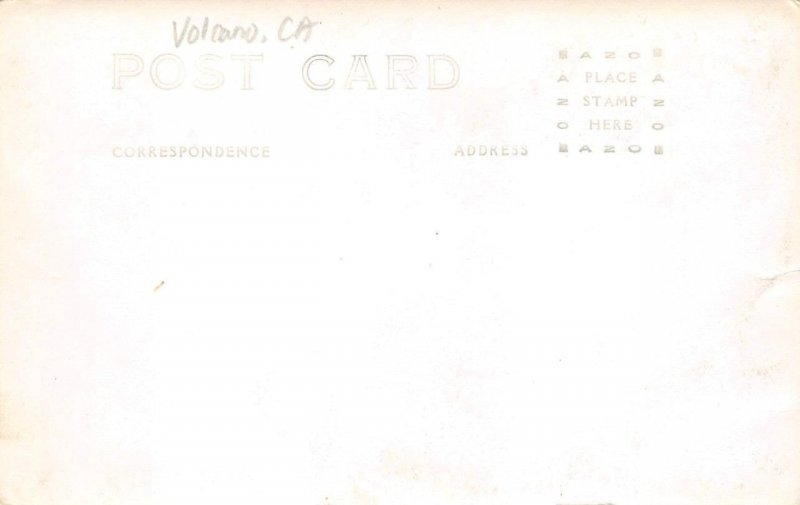 RPPC VOLCANO, CA Amador County, California 1920s Cars Vintage Photo Postcard