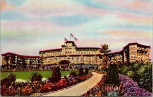 Huntington Hotel Bungalows Pasadena CA California Sunset Postcard VTG UNP Unused 