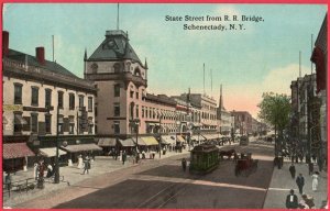 12550 Trolley Car on State Street, Schenectady, New York 1914