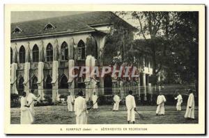 Postcard Old Tennis Verapoly seminarians recreation