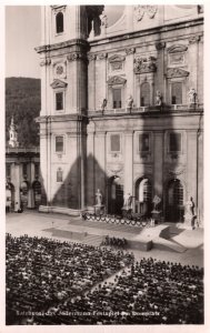 Salzburg Dom Und Jedermann Festspiel Austria RPC Real Photo Postcard