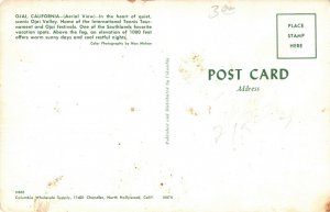 1960's Aerial View Ojai California Postcard 2R3-143 