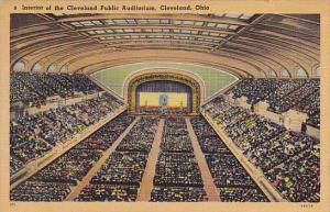 Ohio Cleveland Interior Of The Cleveland Public Auditorium