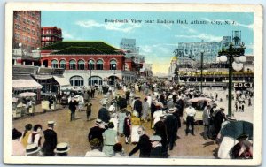 Postcard - Boardwalk View Near Haddon Hall - Atlantic City, New Jersey