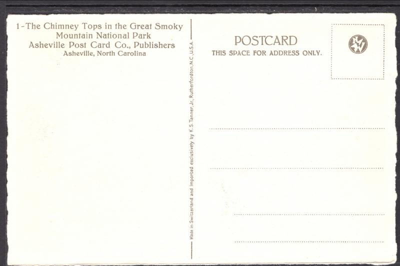 Chimney Tops,Great Smoky Mountain Park