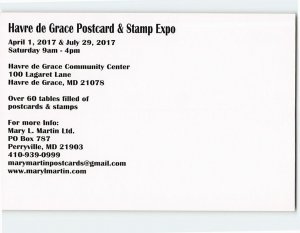 Postcard Postcard & Stamp Expo, Havre de Grace Community Center, Maryland