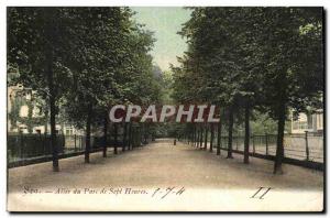 Belgie Belgium Spa Old Postcard Allee of seven hours park