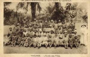 cameroon, YAOUNDE, Girls' Mission School (1920s) Postcard