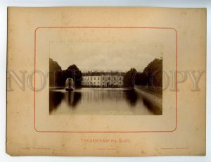 492528 Denmark COPENHAGEN Frederiksberg Slot Palace Fountain CABINET PHOTO