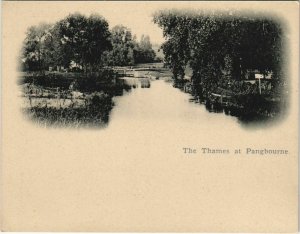 PC UNITED KINGDOM, THE THAMES AT PANGBOURNE,Vintage SMALL SIZED Postcard(b32045)