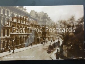 Birmingham COLMORE ROW showing HANSOM CAB Taxi Rank c1908