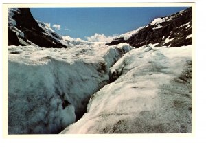 Crevasse on Athabasca Glacier, Jasper National Park, Alberta