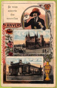 af4463 - BELGIUM Belgique - Carte Postal Ancienne VINTAGE POSTCARD - Anverse-