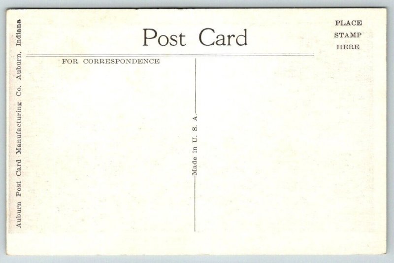 Troy City Park  Troy  Ohio  Postcard