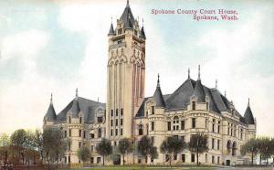 SPOKANE, WA Washington   COUNTY COURT HOUSE   Courthouse   c1910's Postcard