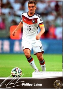 Germany, Soccer~Football Defender PHILIPP LAHM Bayern Munich 4X6 2014 Postcard