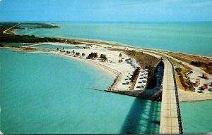 Florida Keys Bahia Honda Bridge Showing Picnic Area On Overseas Highway